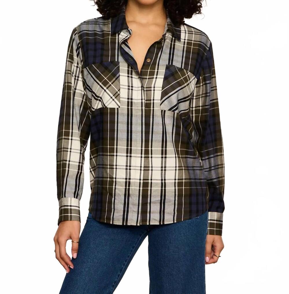 NEW SANCTUARY city plaid button up shirt in the
